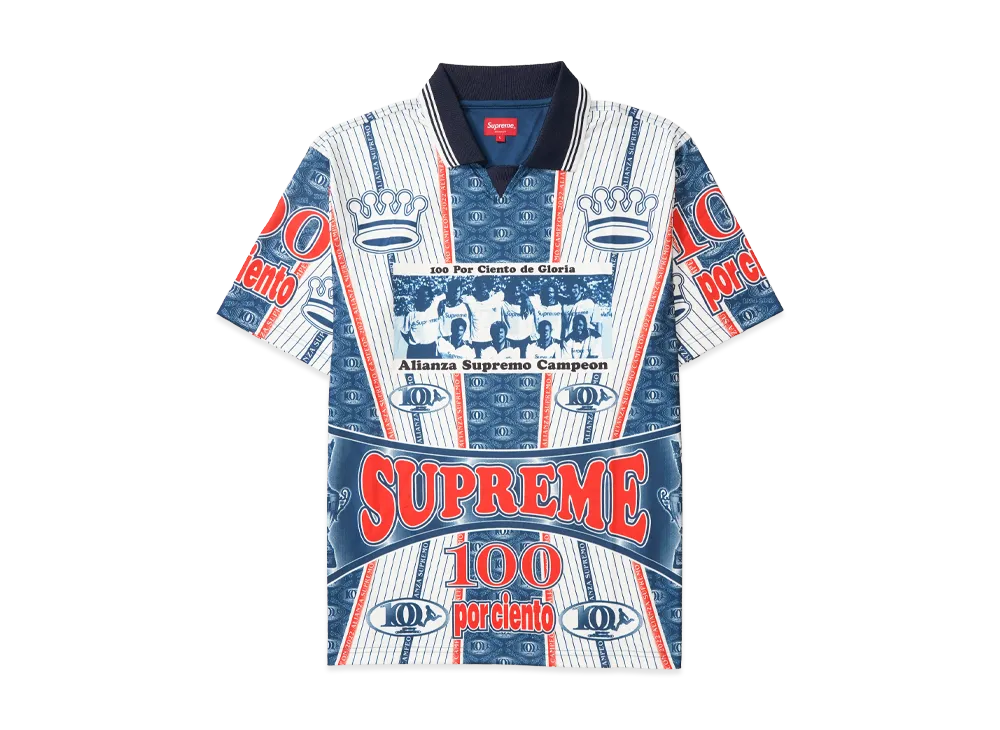 Supreme Por Ciento Soccer Jersey "Navy"