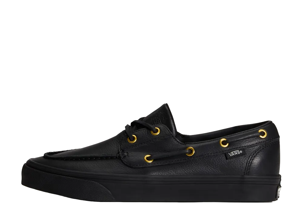 バンズ 2アイレット ボートシューズ "レザーブラック"