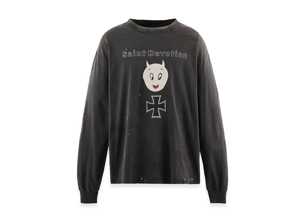 Saint Mxxxxxx LS T-Shirt Saint Devotion "Black"