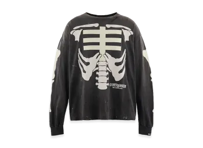 SAINT Mxxxxxx x BOUNTY HUNTER BH LS T-Shirt Bone "Black"