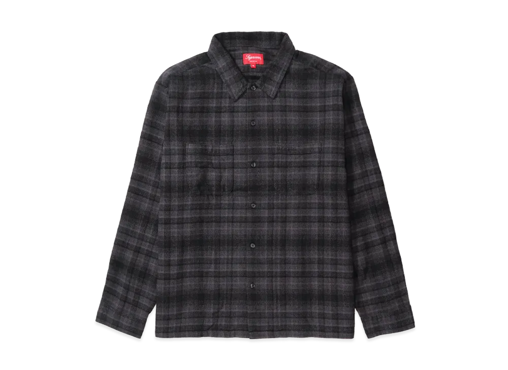 Supreme Plaid Flannel Shirt "Black" (21SS)