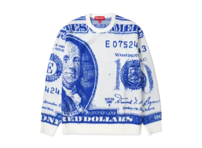 Supreme Money Sweater "White"