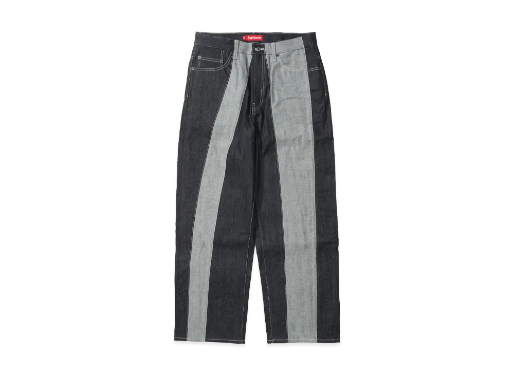 Supreme Paneled Stripe Baggy Jean 