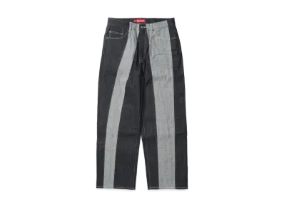 Supreme Paneled Stripe Baggy Jean "Rigid Indigo"