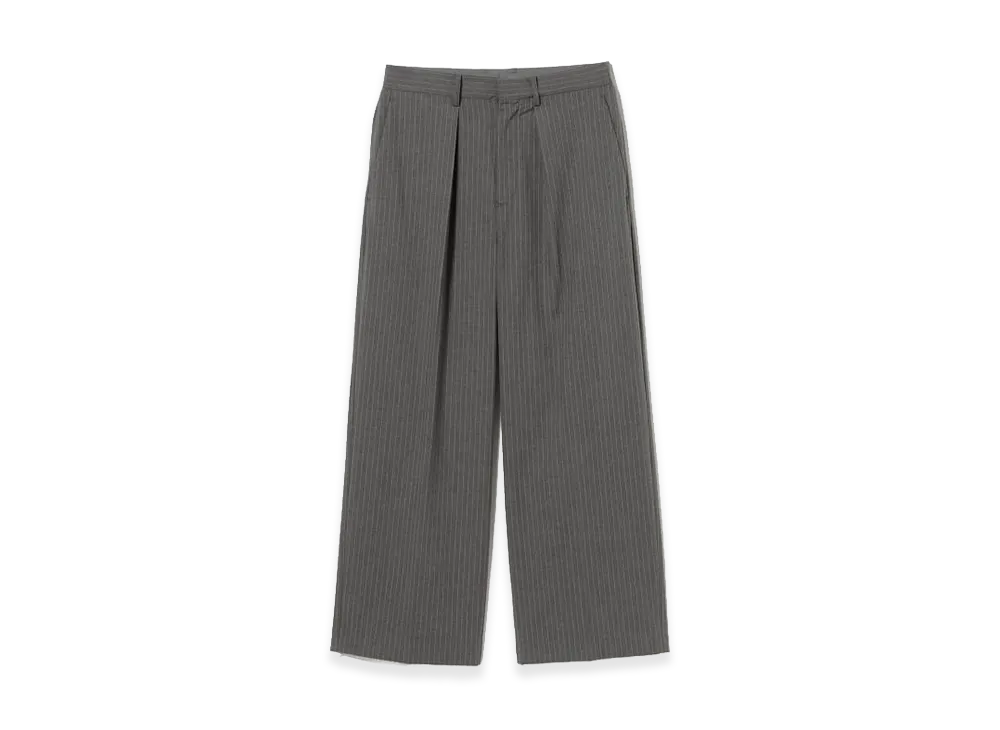BEAMS FUTURE ARCHIVE Wide Slacks "Charcoal St"