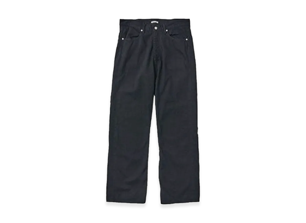 オーラリー 阪急梅田 限定 セルヴィッチ ライト デニム パンツ "ブラック"