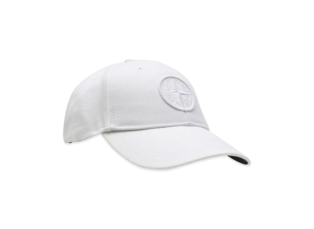 ストーンアイランド コンパス ロゴ キャップ "ホワイト"