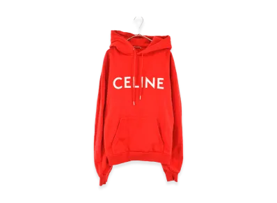 CELINE Loose Sweatshirt / Cotton "Red"