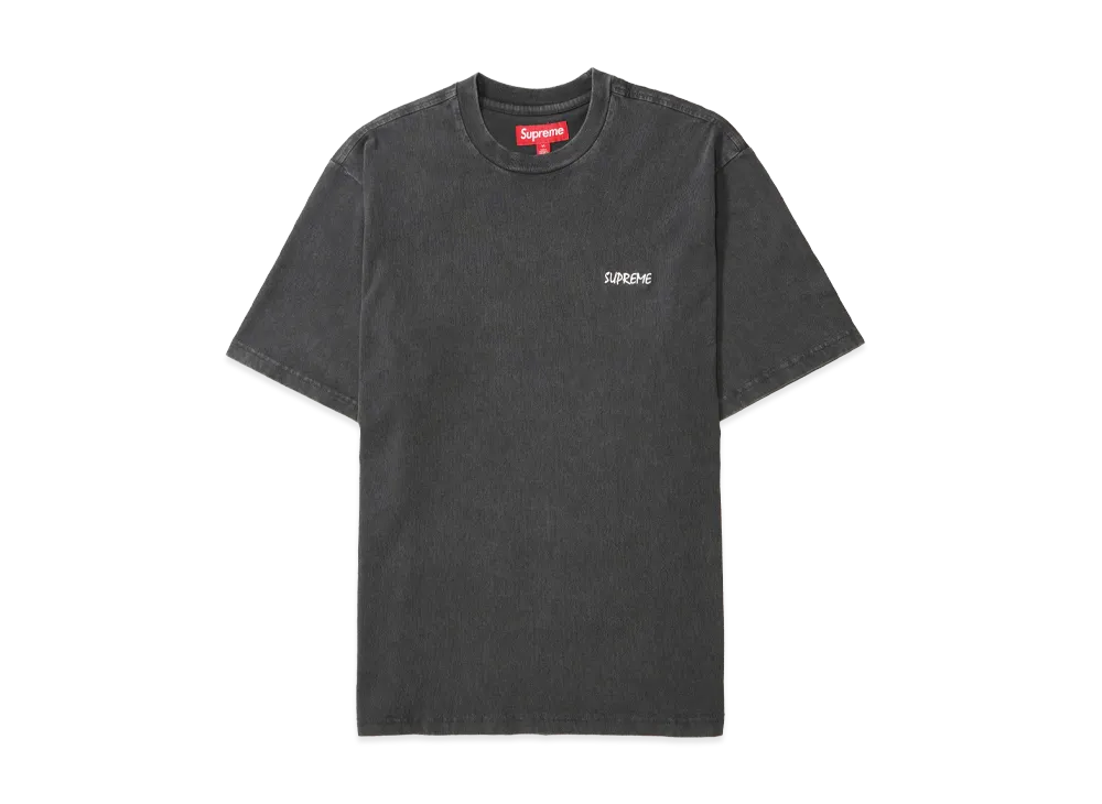 シュプリーム ウォッシュド ショートスリーブ トップ "ブラック"