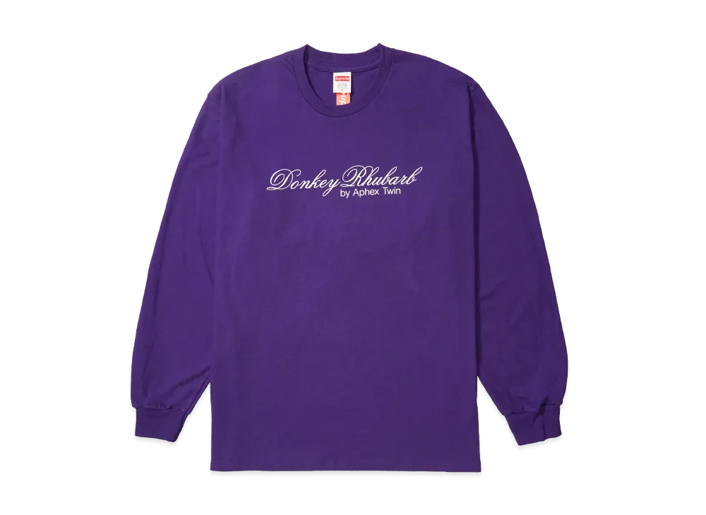 Supreme x Aphex Twin Donkey Rhubarb L/S Tee "Purple"