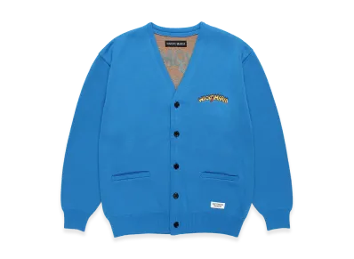WACKO MARIA Tim Lehi / Jacquard Knit Cardigan "Blue"