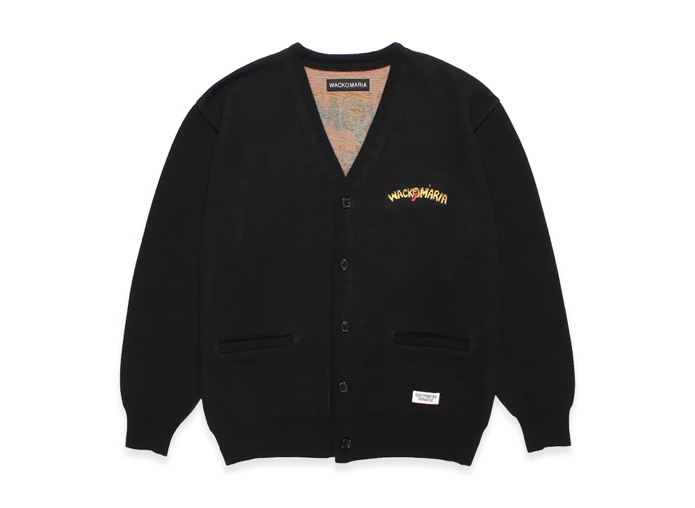 WACKO MARIA Tim Lehi / Jacquard Knit Cardigan "Black"