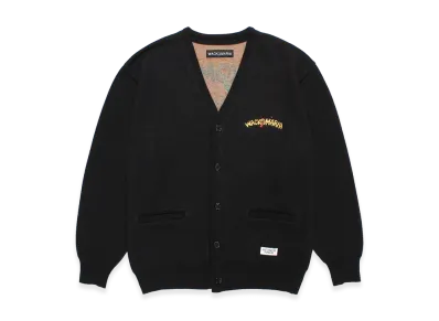 WACKO MARIA Tim Lehi / Jacquard Knit Cardigan "Black"