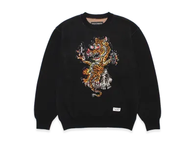 WACKO MARIA Tim Lehi / Jacquard Knit Sweater "Black"