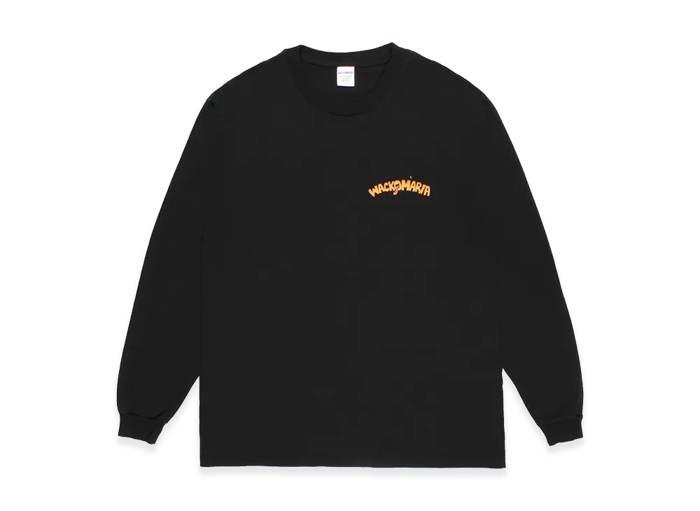 WACKO MARIA Tim Lehi / Washed Heavy Weight Long Sleeve T-Shirt "Black"