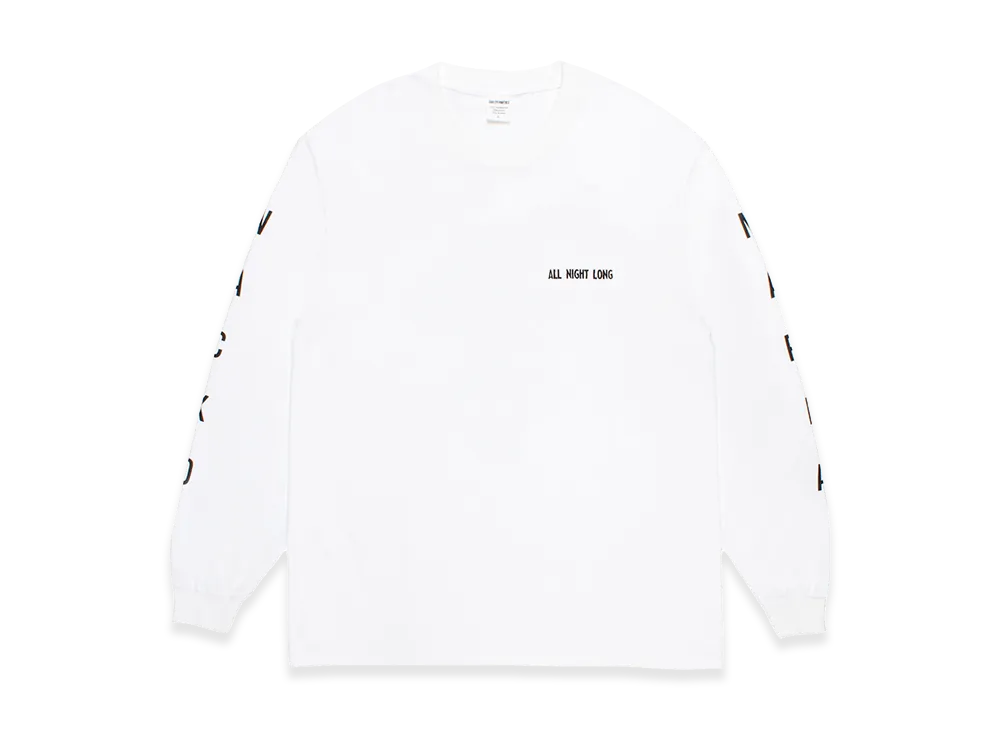 WACKO MARIA Washed Heavy Weight Long Sleeve T-Shirt "White"