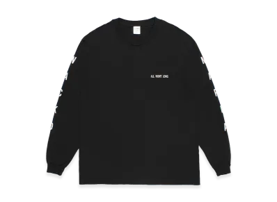 WACKO MARIA Washed Heavy Weight Long Sleeve T-Shirt "Black"