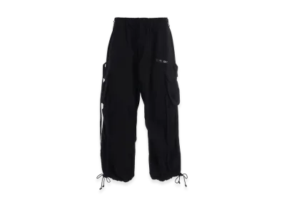 S'YTE x GDC Cotton Drill Logo-Printed Army Techno Pants "Black"