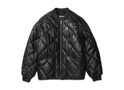 Supreme Quilted Leather Work Jacket "Black"