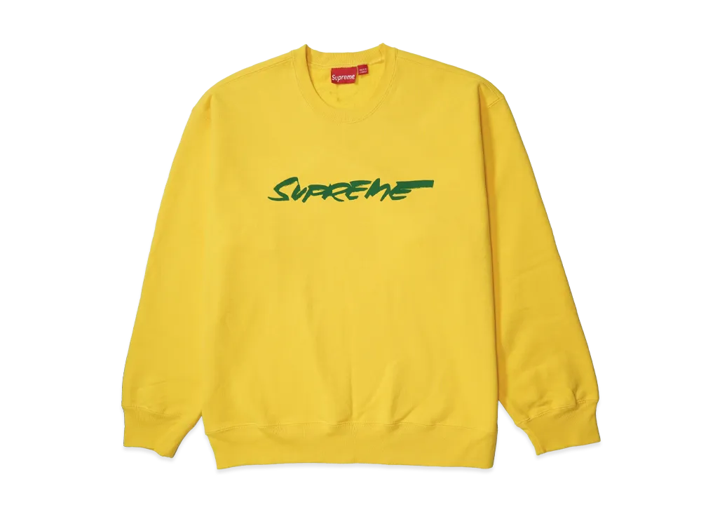 Supreme Futura Logo Crewneck "Yellow"