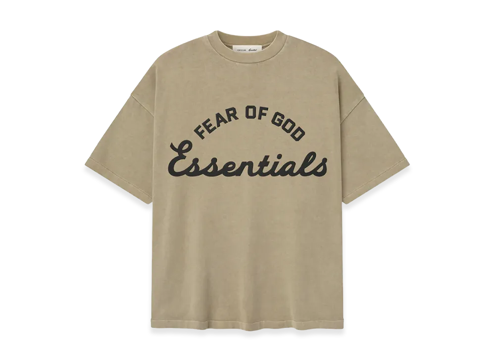 FEAR OF GOD ESSENTIALS Training 90s Short Sleeve Tee "Faded Dune"