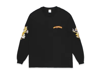 WACKO MARIA Tim Lehi / Washed Heavy Weight Long Sleeve T-Shirt "Black"