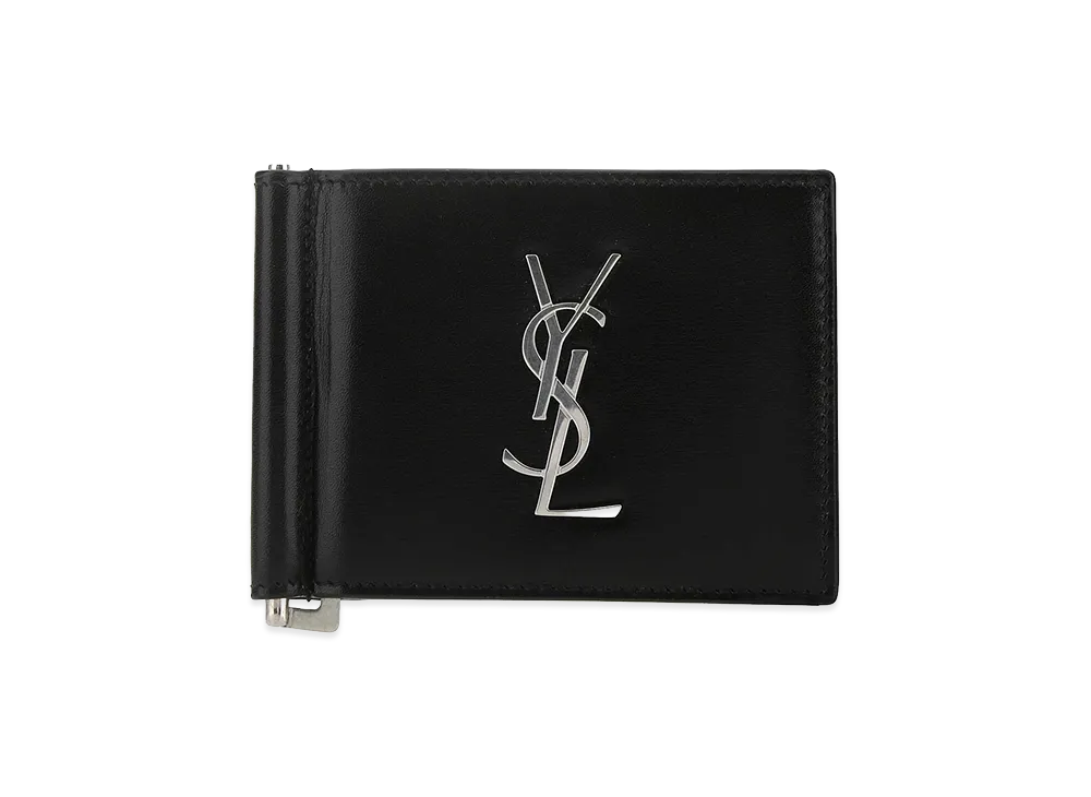 Saint Laurent Leather Card Holder "Black"