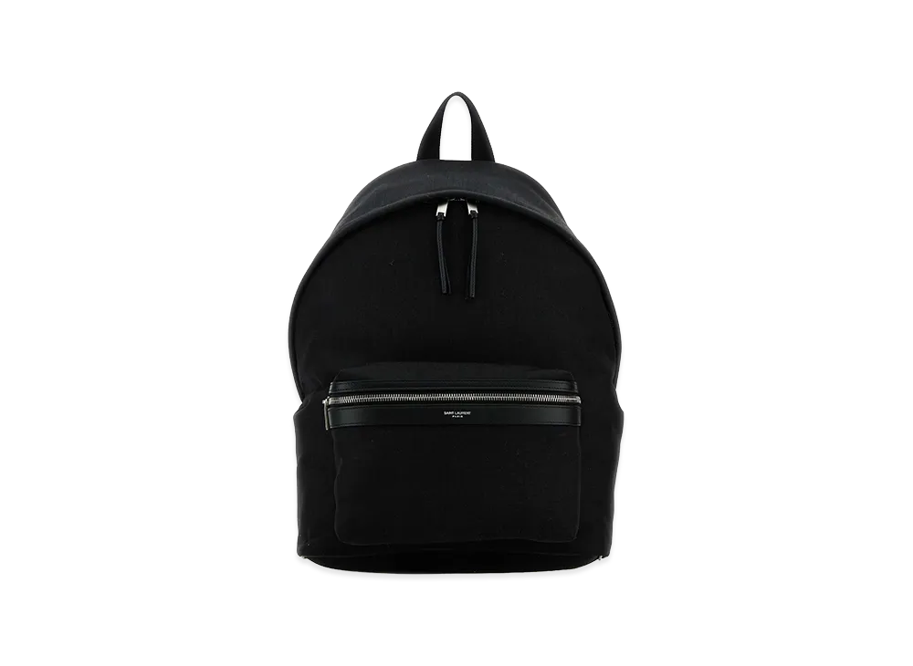 Saint Laurent Canvas City Backpack "Black"