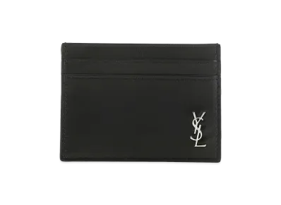 Saint Laurent Leather Card Holder "Black"