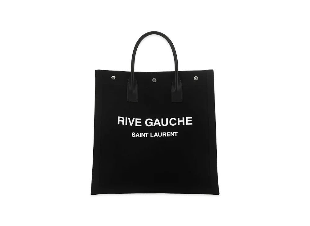 Saint Laurent Canvas Rive Gauche Shopping Bag "Black"