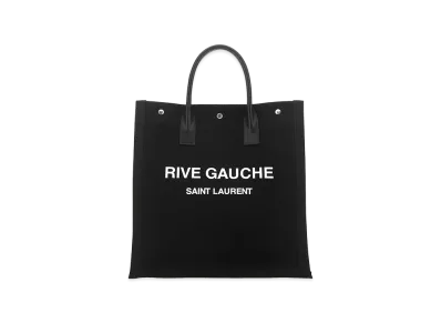 Saint Laurent Canvas Rive Gauche Shopping Bag "Black"