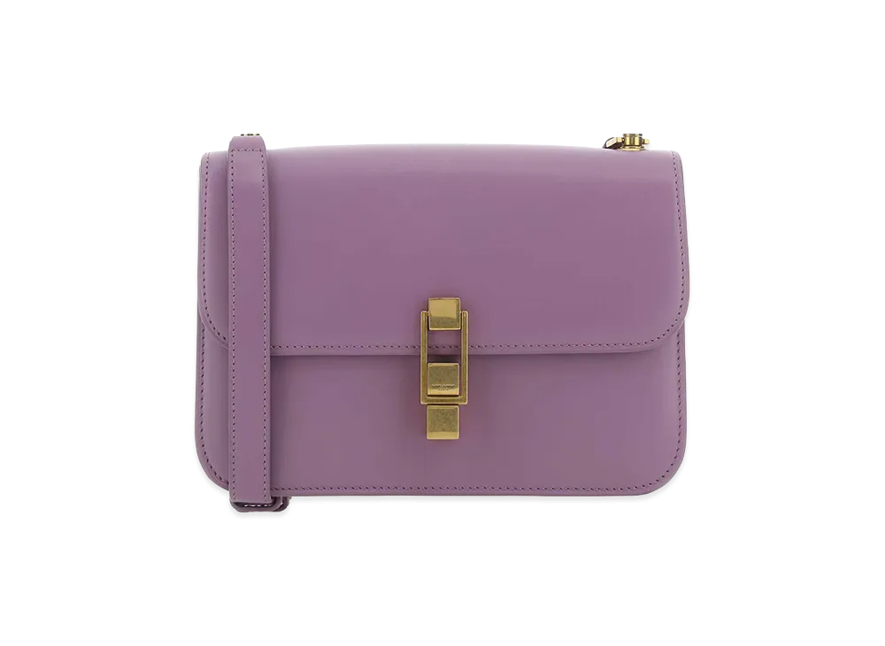 Saint Laurent Women's Leather Le CarrA© Shoulder Bag "Purple"
