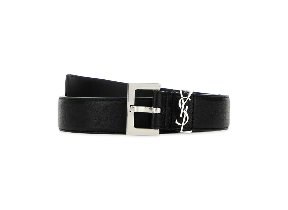 Saint Laurent Leather Belt "Black"