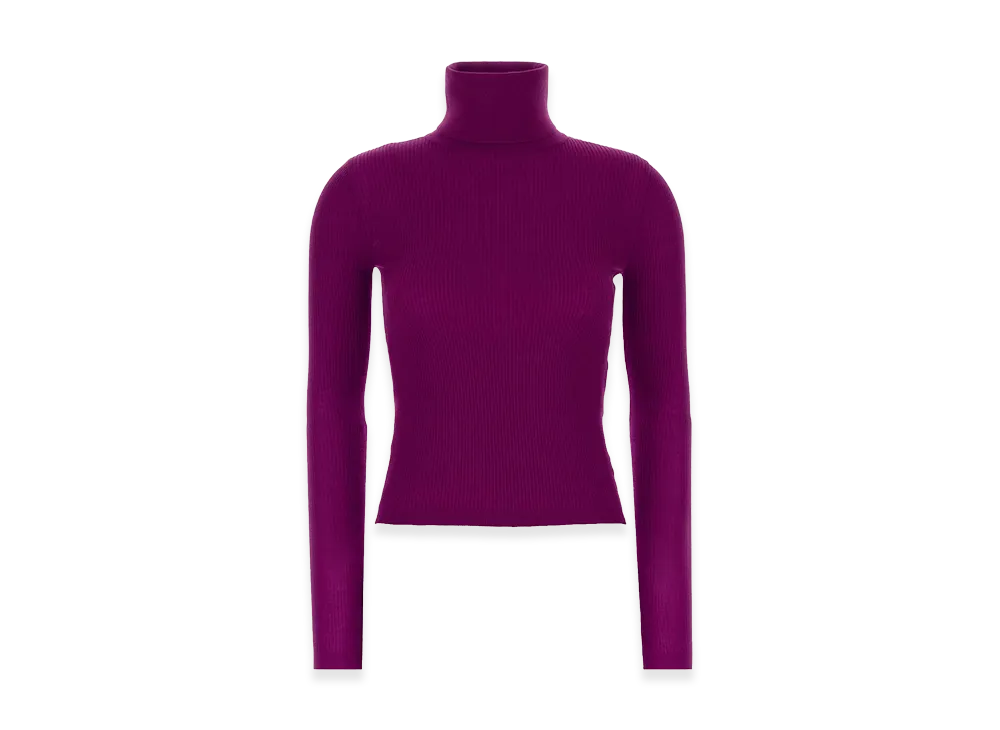 Saint Laurent Women's Cashmere Blend Sweater "Purple"