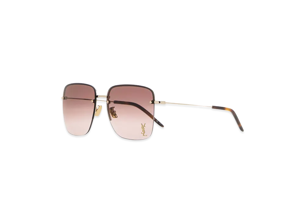 Saint Laurent Women's Metal SL 312 Sunglasses "Silver"