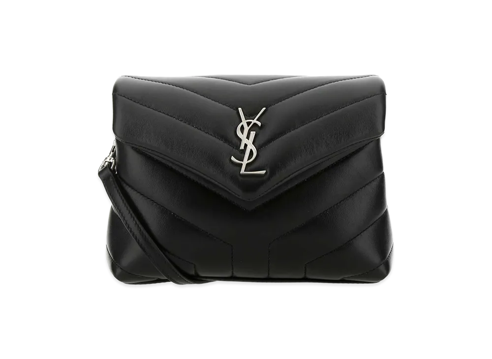 Saint Laurent Women's Leather Toy Loulou Crossbody Bag "Black"