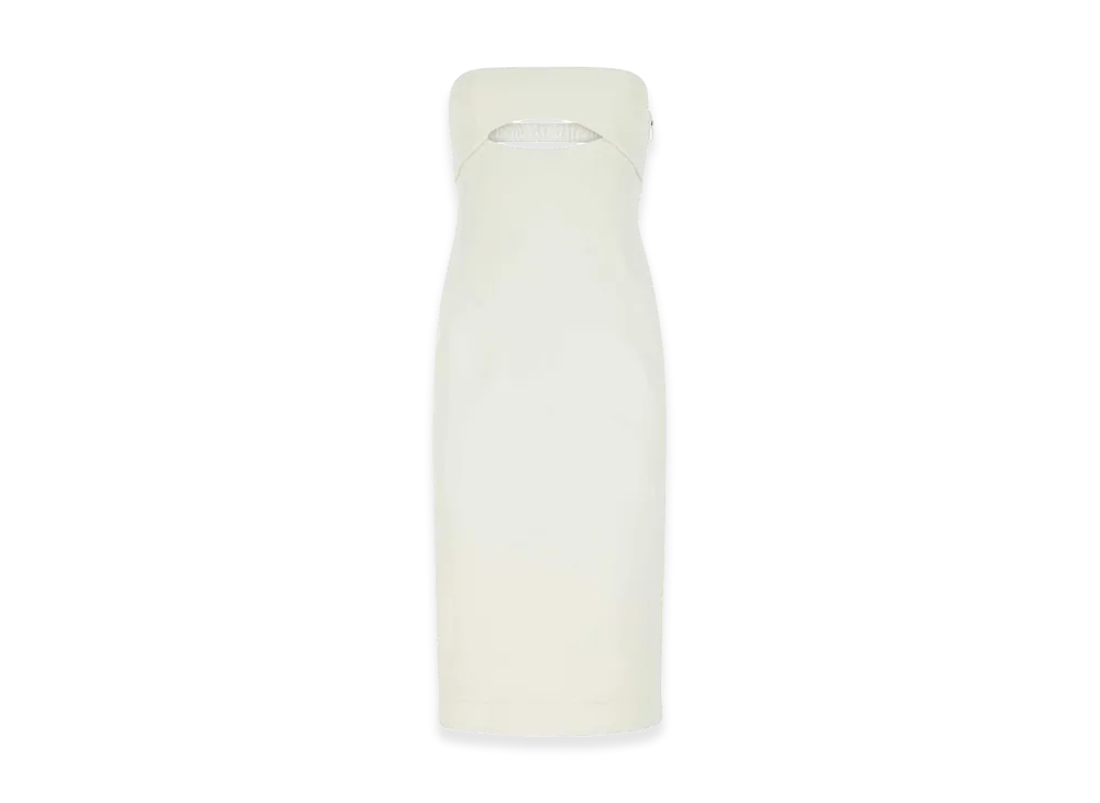 Saint Laurent Women's Viscose Dress "White"