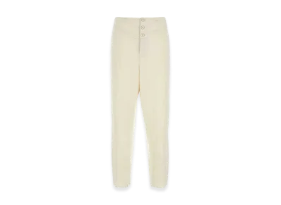 Saint Laurent Ivory Satin Pant "White"