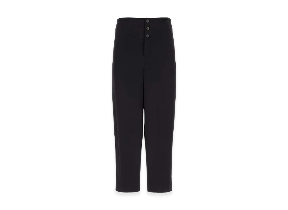 Saint Laurent Midnight Blue Crepe Satin Pant "Blue"