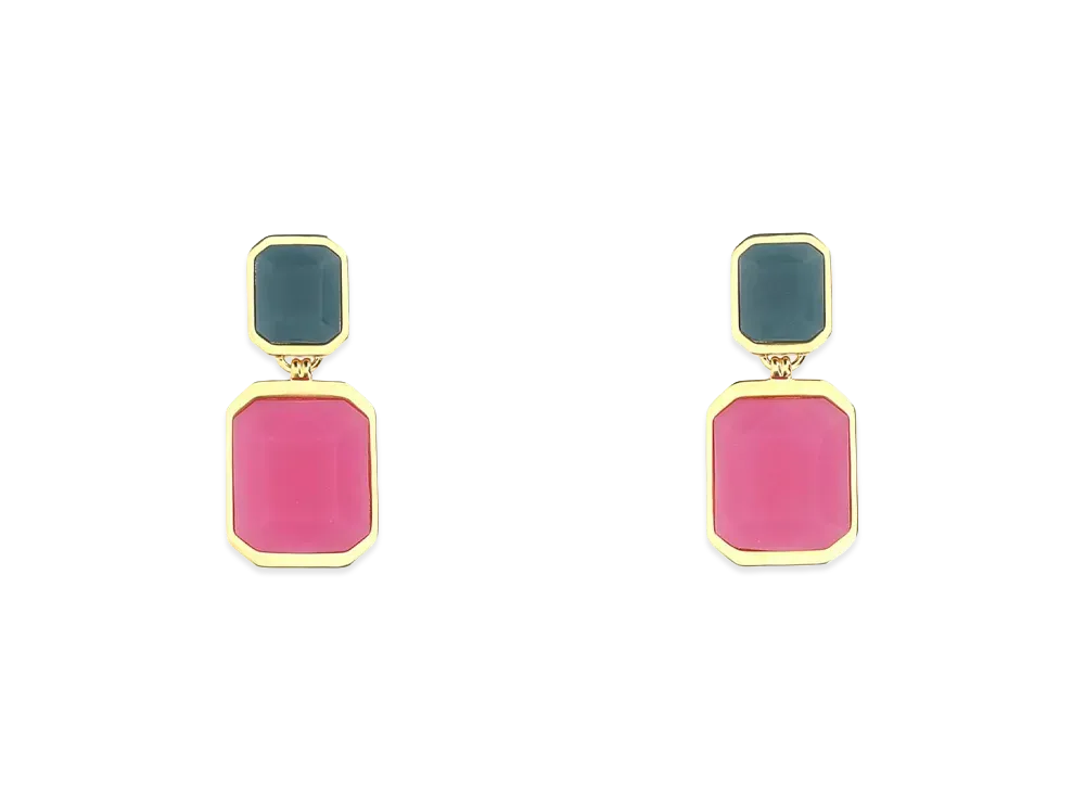 Saint Laurent Women's EN Metal Earrings "Gold"