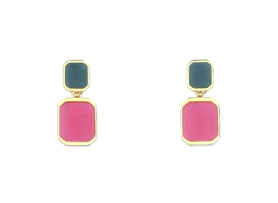 Saint Laurent Women's EN Metal Earrings "Gold"