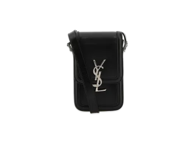 Saint Laurent Leather Phone Case "Black"