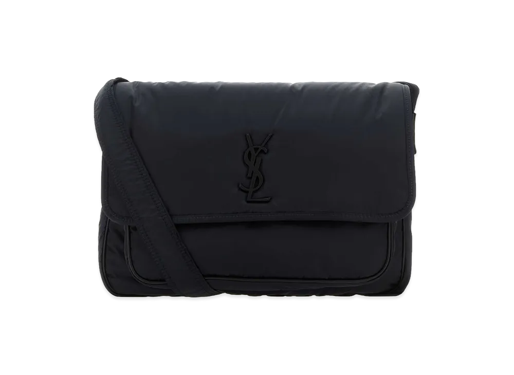 Saint Laurent Dark Blue Nylon Niki Crossbody Bag "Blue"