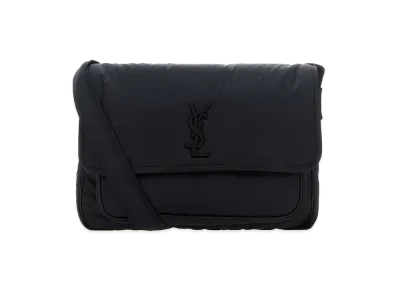 Saint Laurent Dark Blue Nylon Niki Crossbody Bag "Blue"