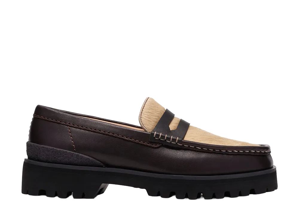 Clarks Yukoner Penny "Brown Combi Leather"