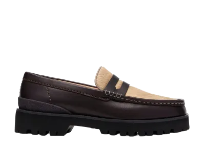 Clarks Yukoner Penny "Brown Combi Leather"