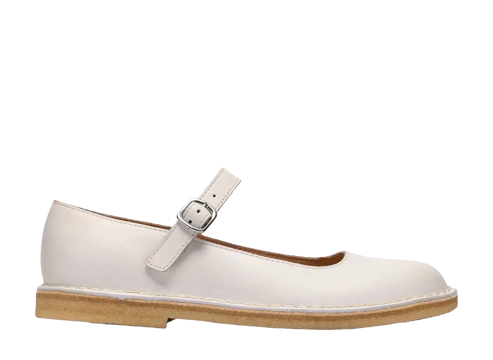 クラークス ウィメンズ デザートジェーン "ホワイトレザー"