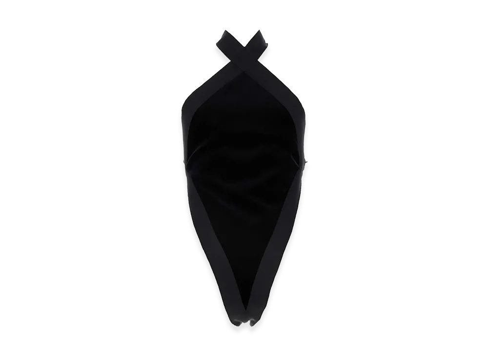 Saint Laurent Women's Velvet Bodysuit "Black"