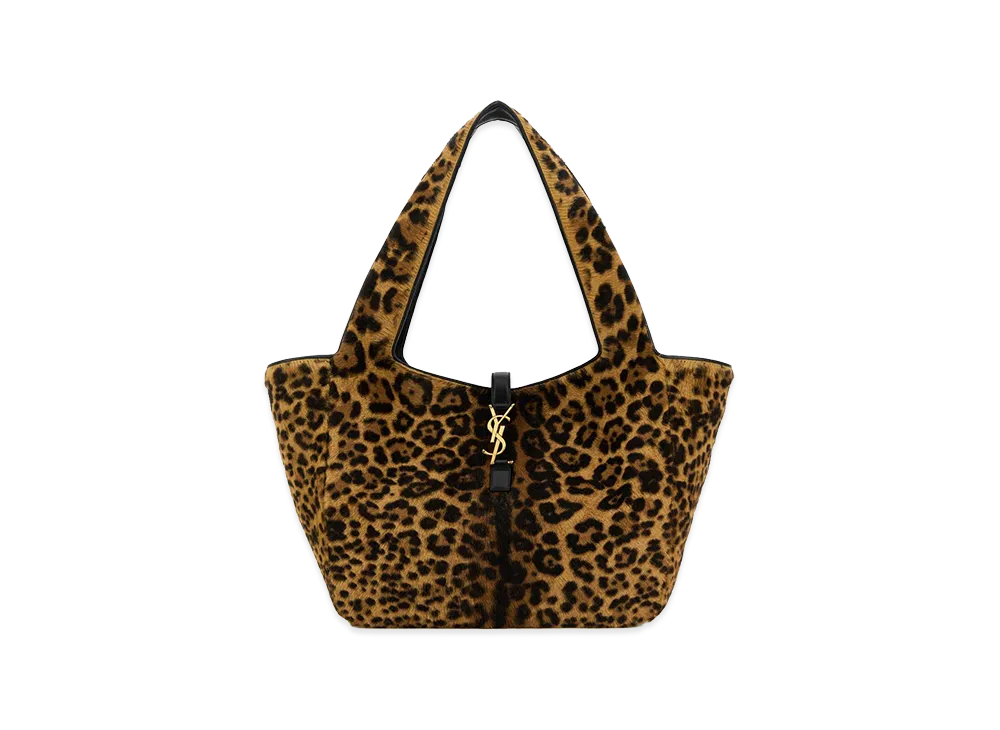 Saint Laurent Women's Calf Hair Bea Shopping Bag "Printed"