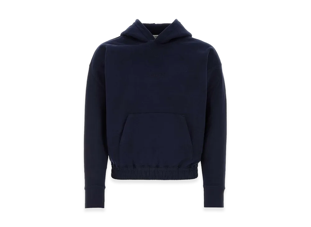 Saint Laurent Dark Blue Cotton Sweatshirt "Blue"